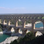 pont_du_gard The Pont du Gard aqueduct was built by the Romans in approximately 19 BC. It still stands today.