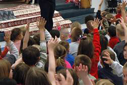 hands Funding prisons before schools? Raise your hand if you think that is redonkulous!!